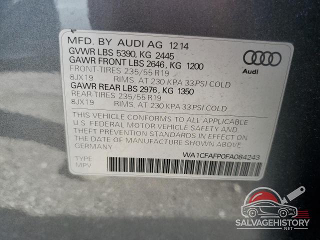 WA1CFAFP0FA084243 2015 AUDI Q5 photo no. 14