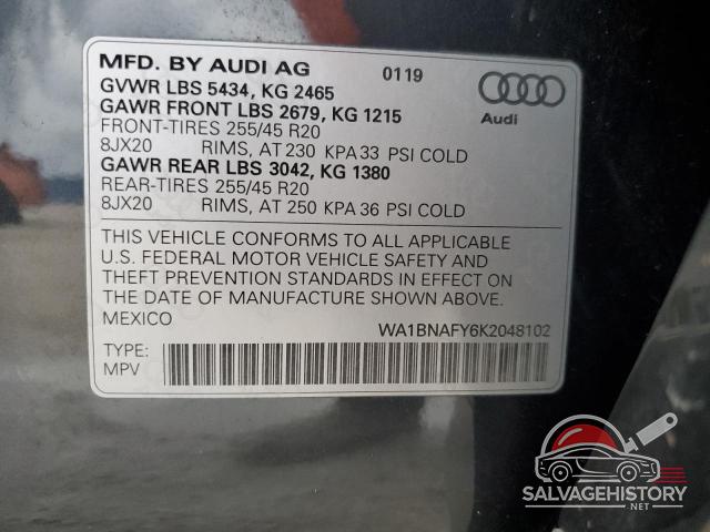 WA1BNAFY6K2048102 2019 AUDI Q5 photo no. 14