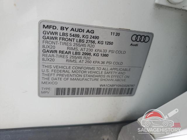 WA1CABFY0M2026797 2021 AUDI Q5 photo no. 13