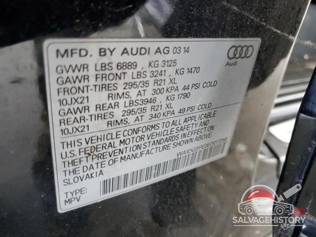 WA1DGBFE0ED017256 2014 AUDI Q7 photo no. 13