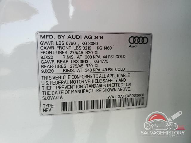 WA1LGAFEXED019831 2014 AUDI Q7 photo no. 12