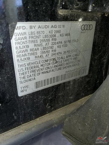 WA1AAAF74HD010010 2017 AUDI Q7 photo no. 12