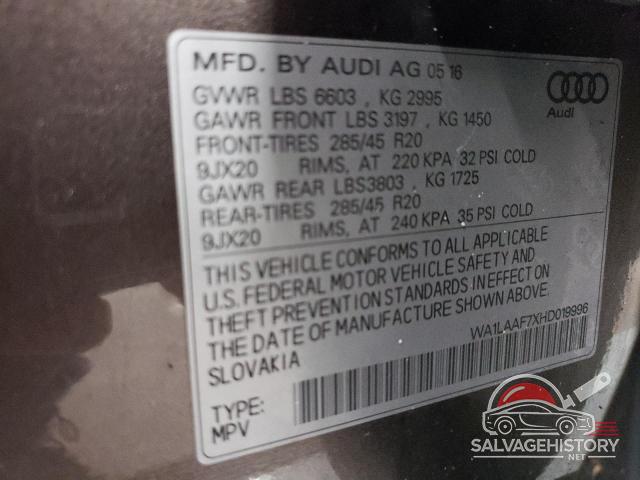 WA1LAAF7XHD019996 2017 AUDI Q7 photo no. 13