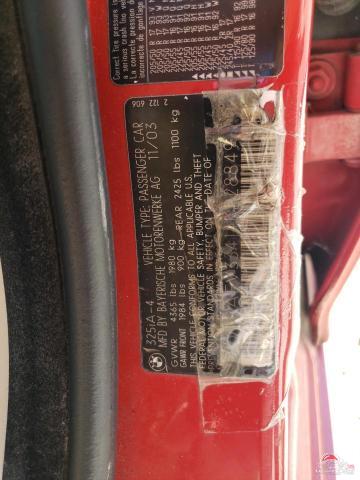 WBAEV33414KR28849 2004 BMW 3 SERIES photo no. 12