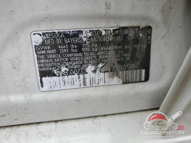 WBAVD13526KV01098 2006 BMW 3 SERIES photo no. 13