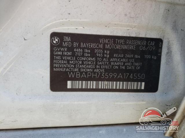 WBAPH73599A174550 2009 BMW 3 SERIES photo no. 12