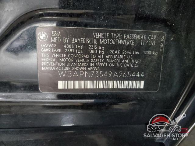 WBAPN73549A265444 2009 BMW 3 SERIES photo no. 12