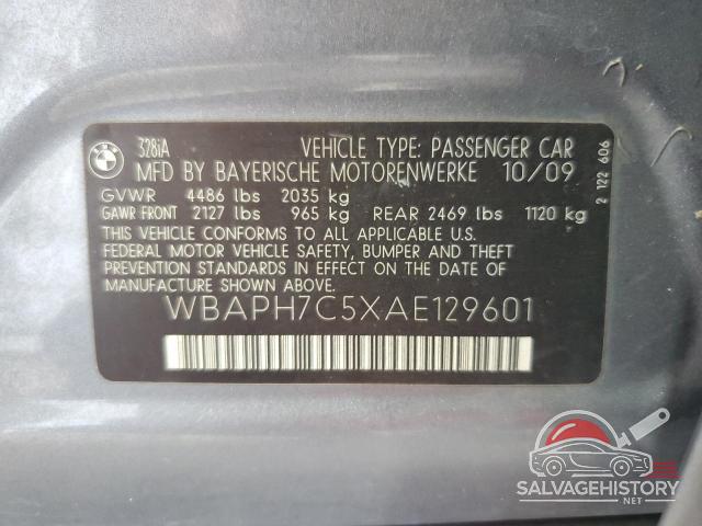 WBAPH7C5XAE129601 2010 BMW 3 SERIES photo no. 12