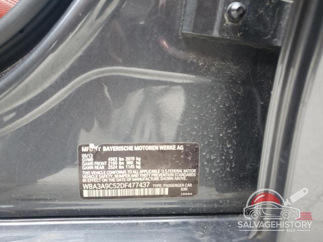 WBA3A9C52DF477437 2013 BMW 3 SERIES photo no. 13