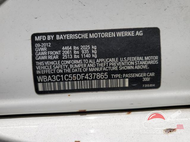 WBA3C1C55DF437865 2013 BMW 3 SERIES photo no. 12