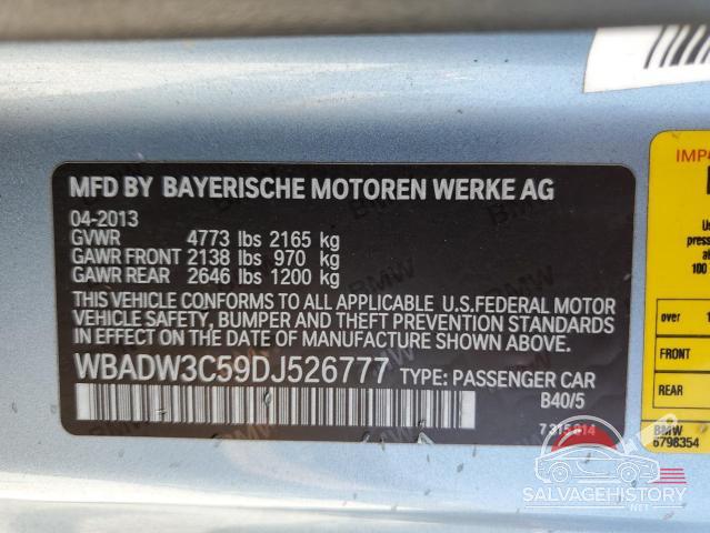 WBADW3C59DJ526777 2013 BMW 3 SERIES photo no. 12