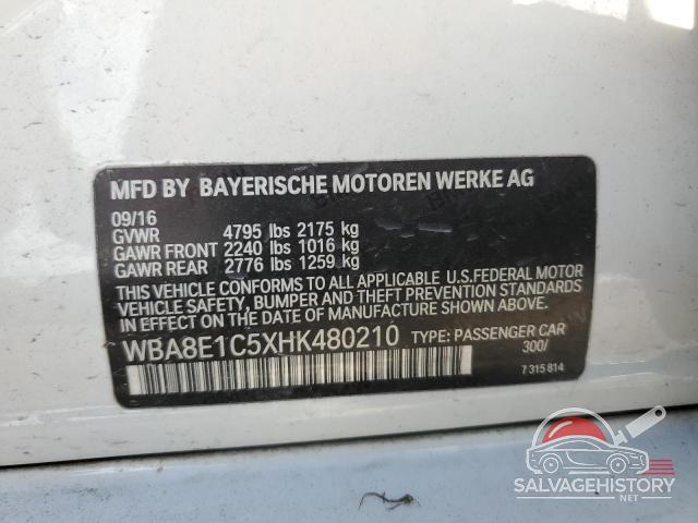 WBA8E1C5XHK480210 2017 BMW 3 SERIES photo no. 12