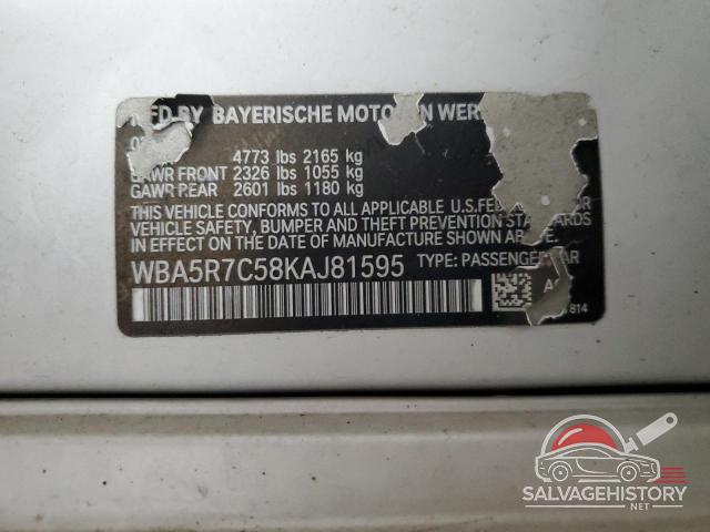 WBA5R7C58KAJ81595 2019 BMW 3 SERIES photo no. 12