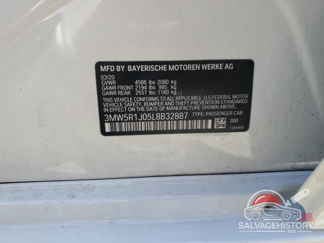 3MW5R1J05L8B32887 2020 BMW 3 SERIES photo no. 13