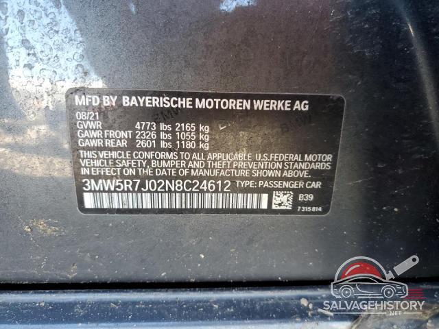 3MW5R7J02N8C24612 2022 BMW 3 SERIES photo no. 13