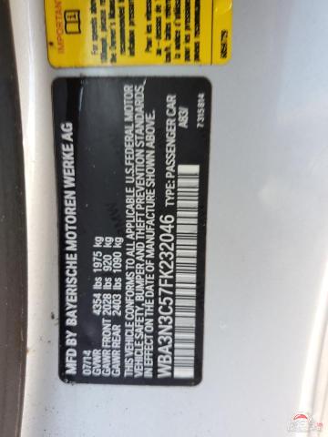 WBA3N3C57FK232046 2015 BMW 4 SERIES photo no. 12