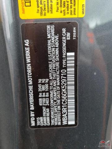 WBA3R1C56GK529710 2016 BMW 4 SERIES photo no. 12