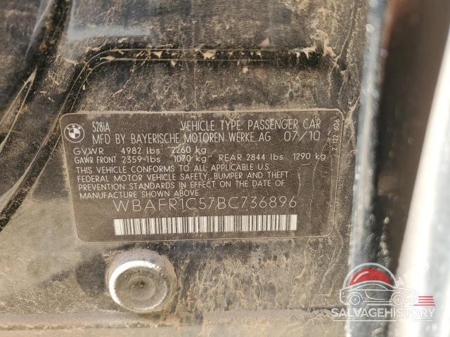 WBAFR1C57BC736896 2011 BMW 5 SERIES photo no. 12