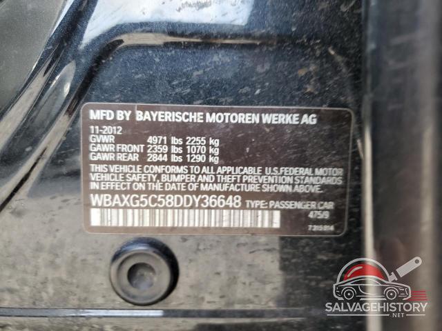 WBAXG5C58DDY36648 2013 BMW 5 SERIES photo no. 12