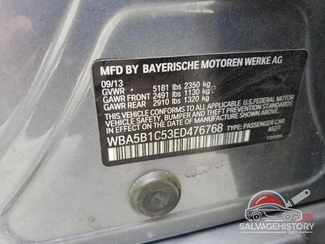 WBA5B1C53ED476768 2014 BMW 5 SERIES photo no. 13