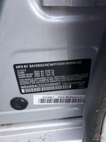WBA6B4C55DD098487 2013 BMW 6 SERIES photo no. 12