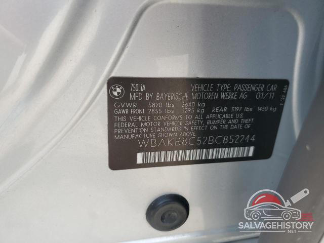 WBAKB8C52BC852244 2011 BMW 7 SERIES photo no. 12
