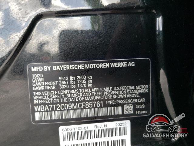 WBA7T2C09MCF85761 2021 BMW 7 SERIES photo no. 13