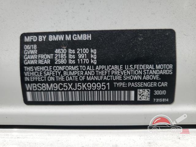 WBS8M9C5XJ5K99951 2018 BMW M3 photo no. 12