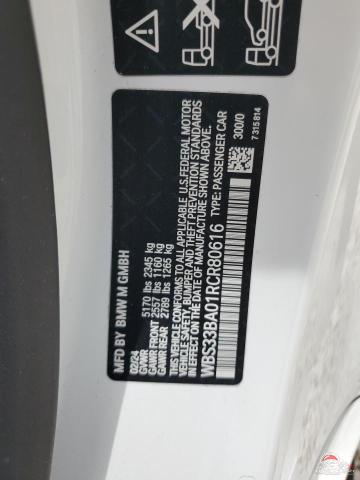 WBS33BA01RCR80616 2024 BMW M4 photo no. 12