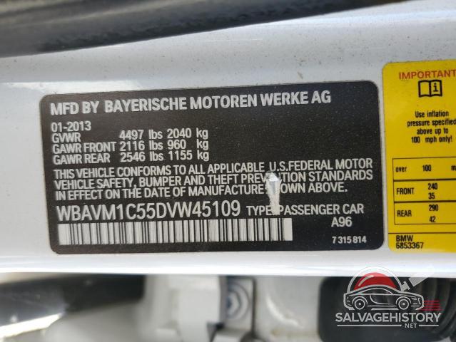 WBAVM1C55DVW45109 2013 BMW X1 photo no. 12