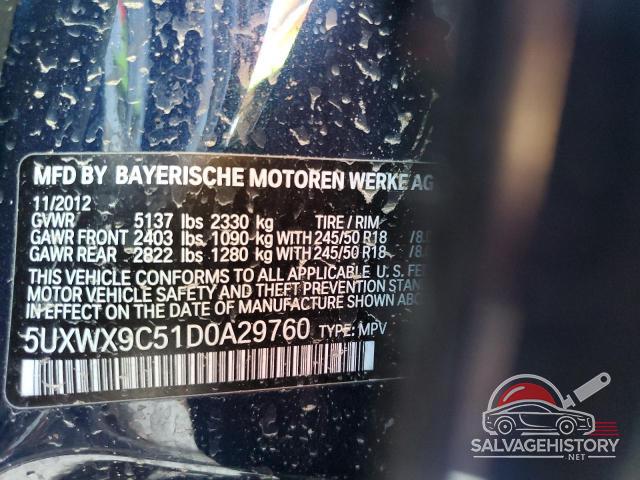 5UXWX9C51D0A29760 2013 BMW X3 photo no. 13