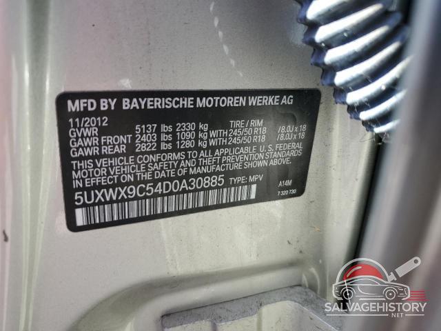 5UXWX9C54D0A30885 2013 BMW X3 photo no. 13