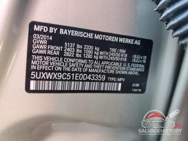 5UXWX9C51E0D43359 2014 BMW X3 photo no. 12