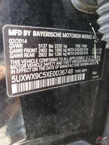 5UXWX9C5XE0D36748 2014 BMW X3 photo no. 13