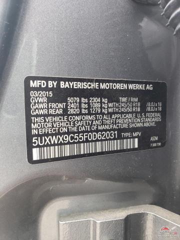 5UXWX9C55F0D62031 2015 BMW X3 photo no. 12