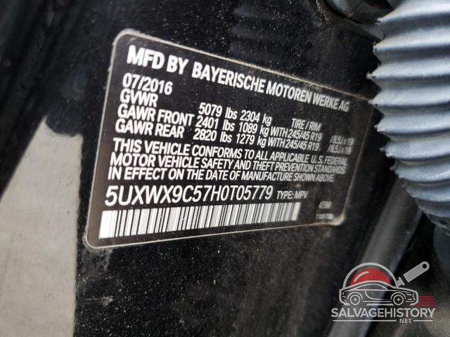 5UXWX9C57H0T05779 2017 BMW X3 photo no. 13