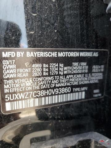 5UXWZ7C38H0V93860 2017 BMW X3 photo no. 13