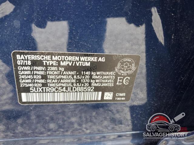 5UXTR9C54JLD88592 2018 BMW X3 photo no. 14