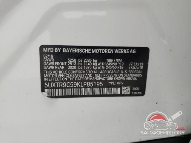 5UXTR9C59KLP85195 2019 BMW X3 photo no. 13