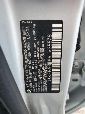 5UXFB53586LV25578 2006 BMW X5 photo no. 13