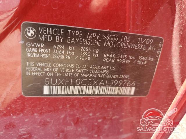 5UXFF0C5XALJ99766 2010 BMW X5 photo no. 13