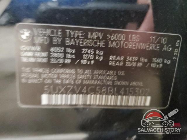 5UXZV4C58BL415302 2011 BMW X5 photo no. 12
