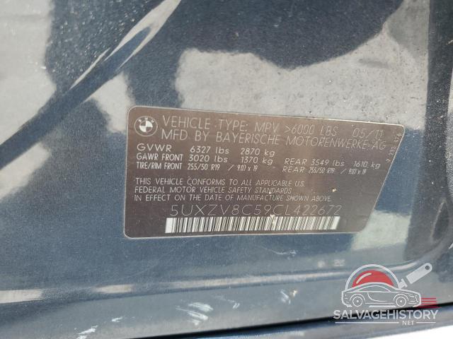 5UXZV8C59CL422672 2012 BMW X5 photo no. 13