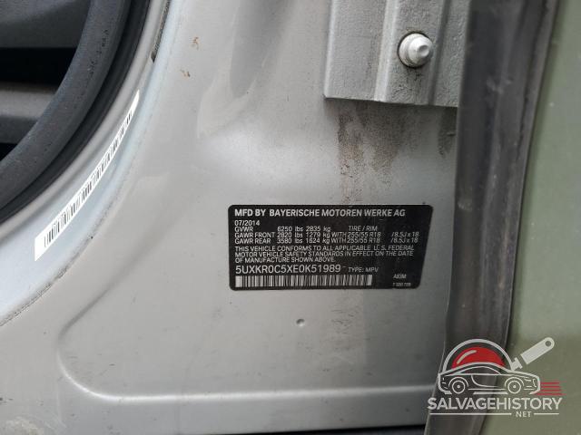 5UXKR0C5XE0K51989 2014 BMW X5 photo no. 13