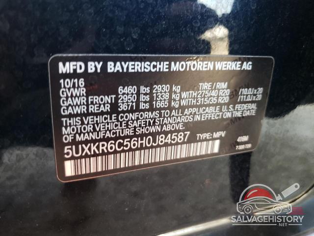 5UXKR6C56H0J84587 2017 BMW X5 photo no. 14