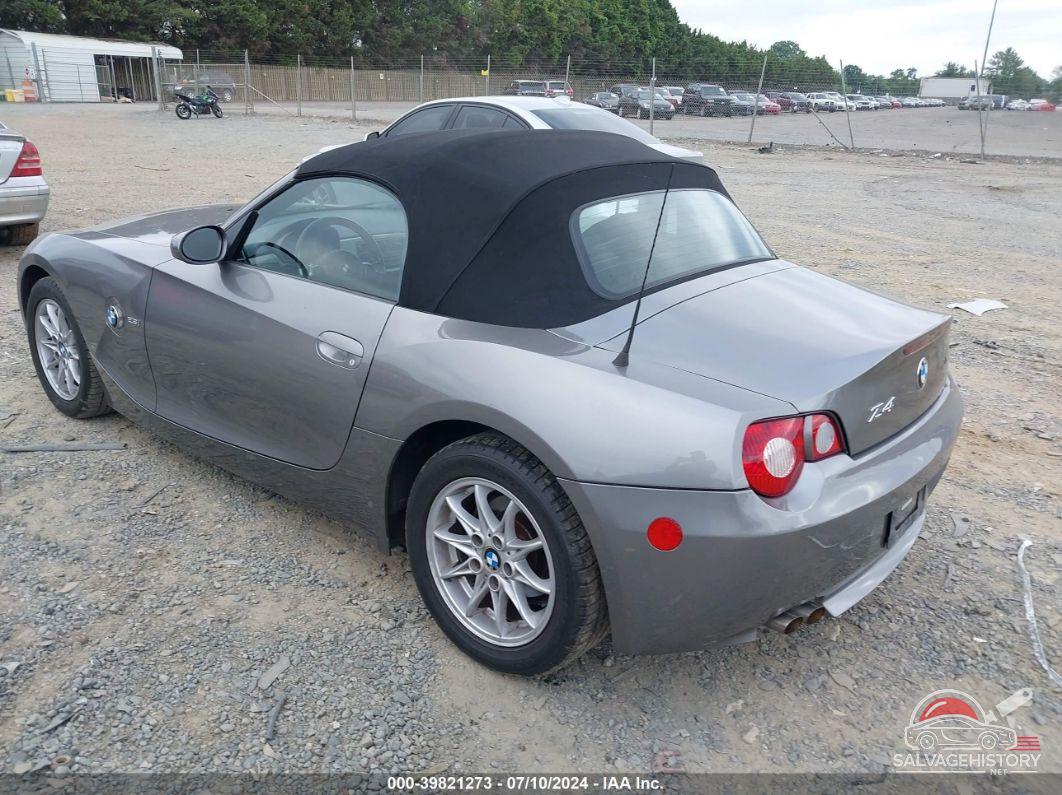 4USBT335X5LS57336 2005 BMW Z4 photo no. 3