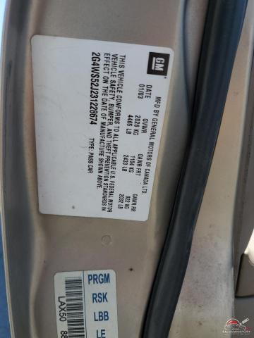 2G4WS52J231228674 2003 BUICK CENTURY photo no. 12