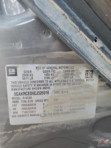 5GAKRCED9CJ326018 2012 BUICK ENCLAVE photo no. 13