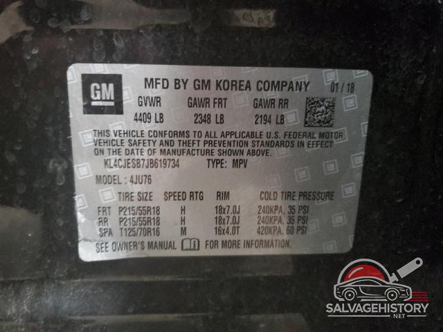 KL4CJESB7JB619734 2018 BUICK ENCORE photo no. 13