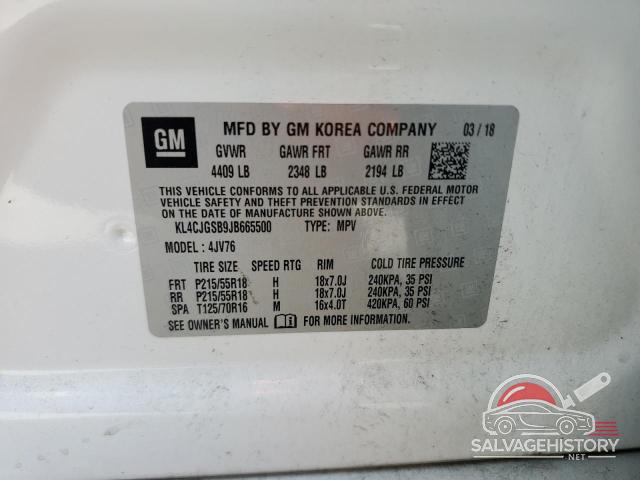 KL4CJGSB9JB665500 2018 BUICK ENCORE photo no. 13